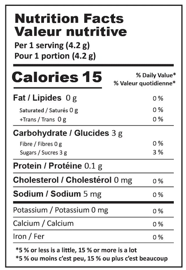 coffee cream nutrition facts