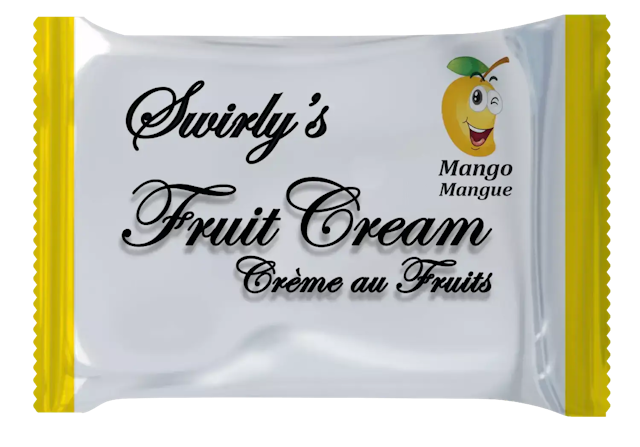 fruit cream mango candy packet