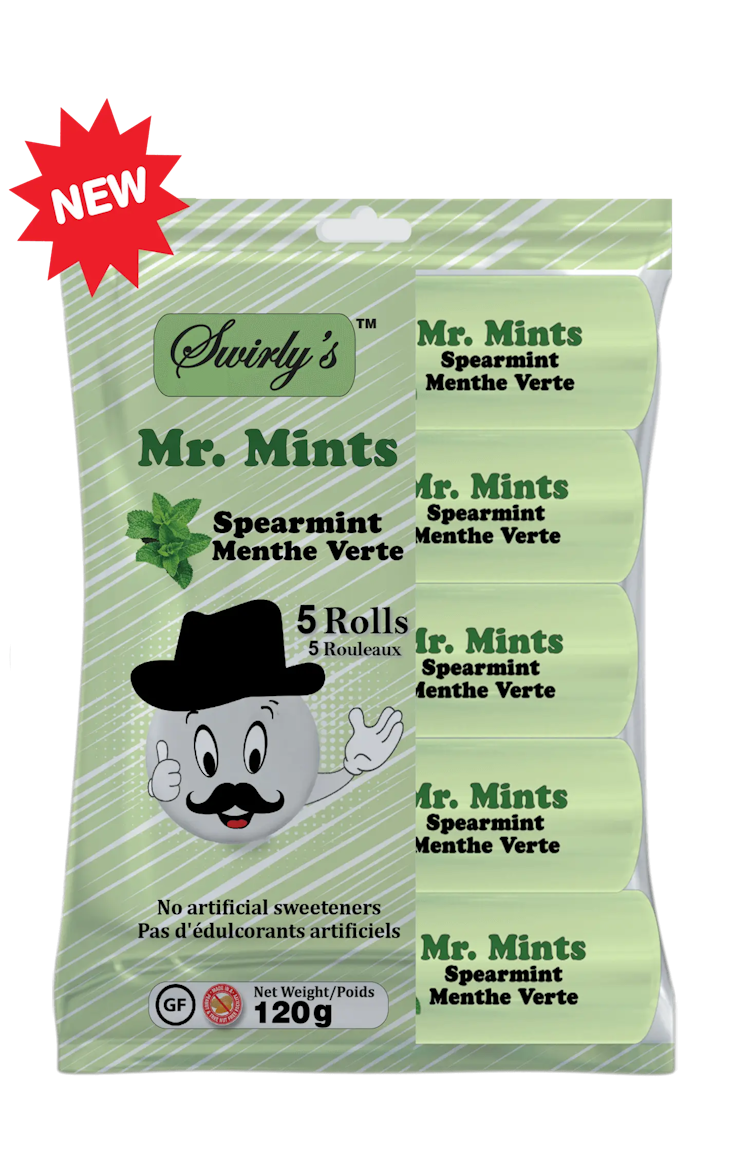 mr. mints spearmint rolls packet front