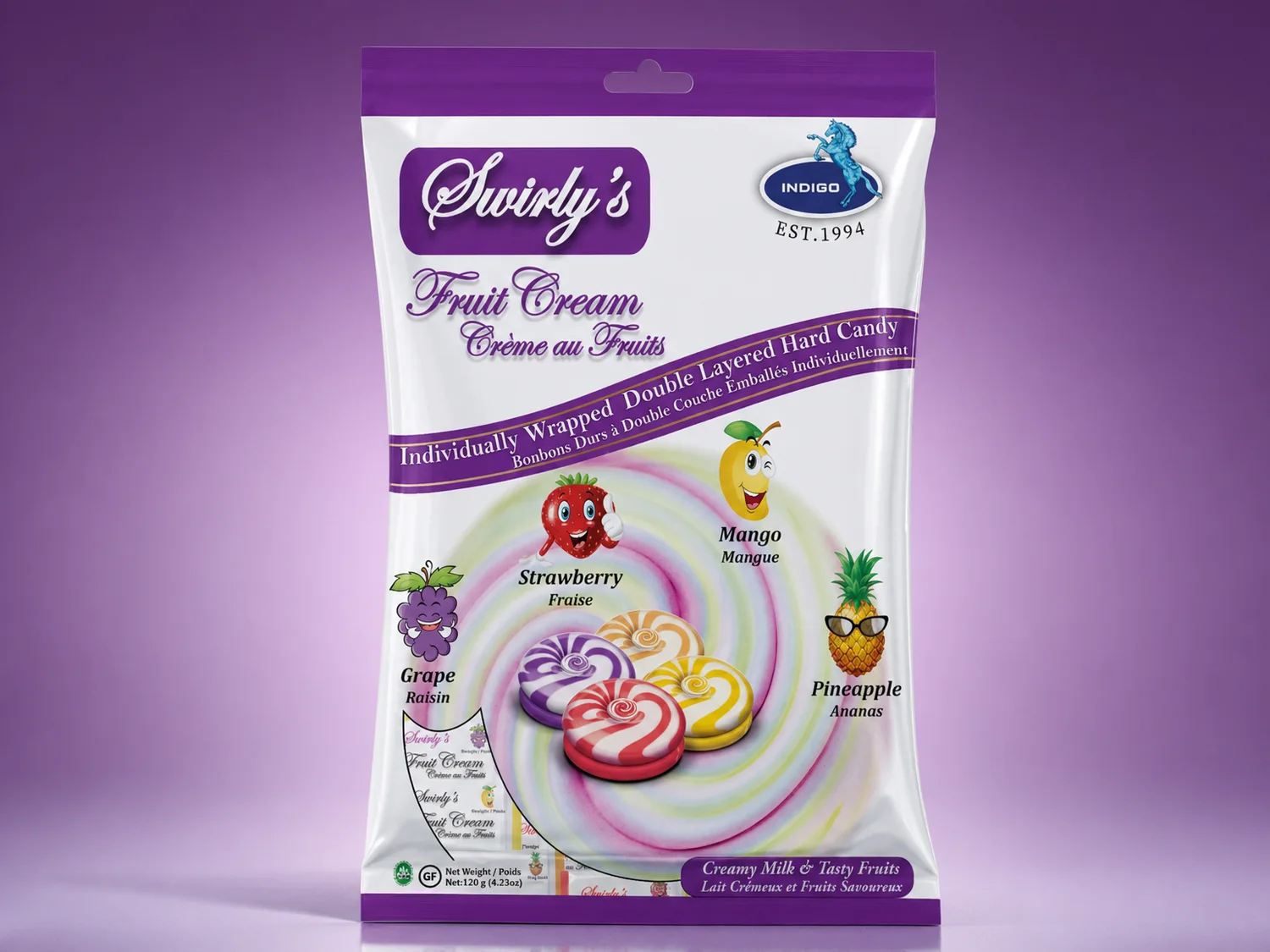 Swirly's Fruit Cream packet